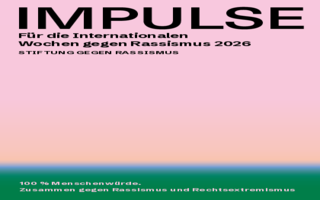 Cover der Broschüre "Impulse für die Internationalen Wochen gegen Rassismus 2026"