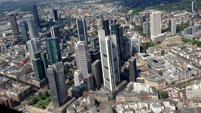 Luftaufnahme von Frankfurt am Main