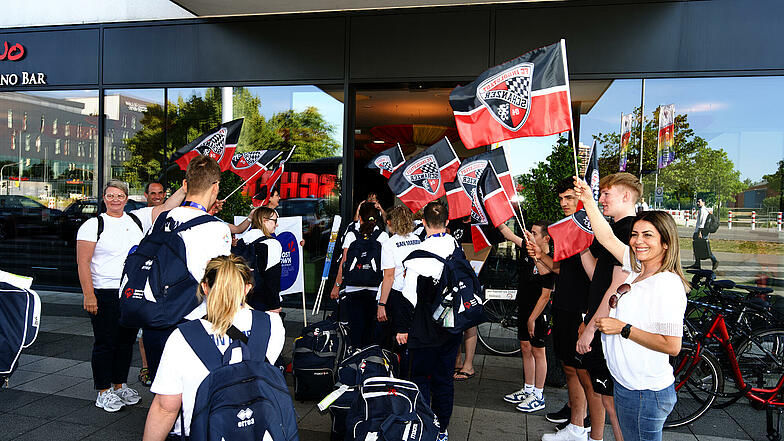 In der Host Town Ingolstadt wurde die Delegation aus San Marino von einem Verein willkommen geheißen.