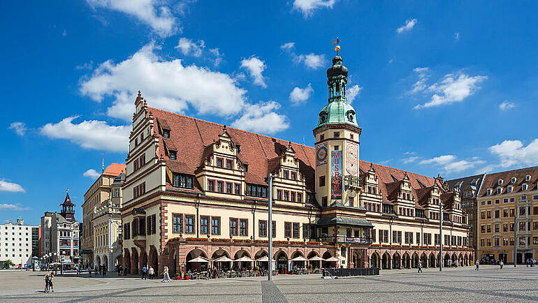 Das alte Rathaus von Leipzig