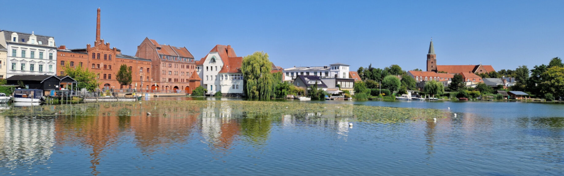 Blick auf die Dominsel 