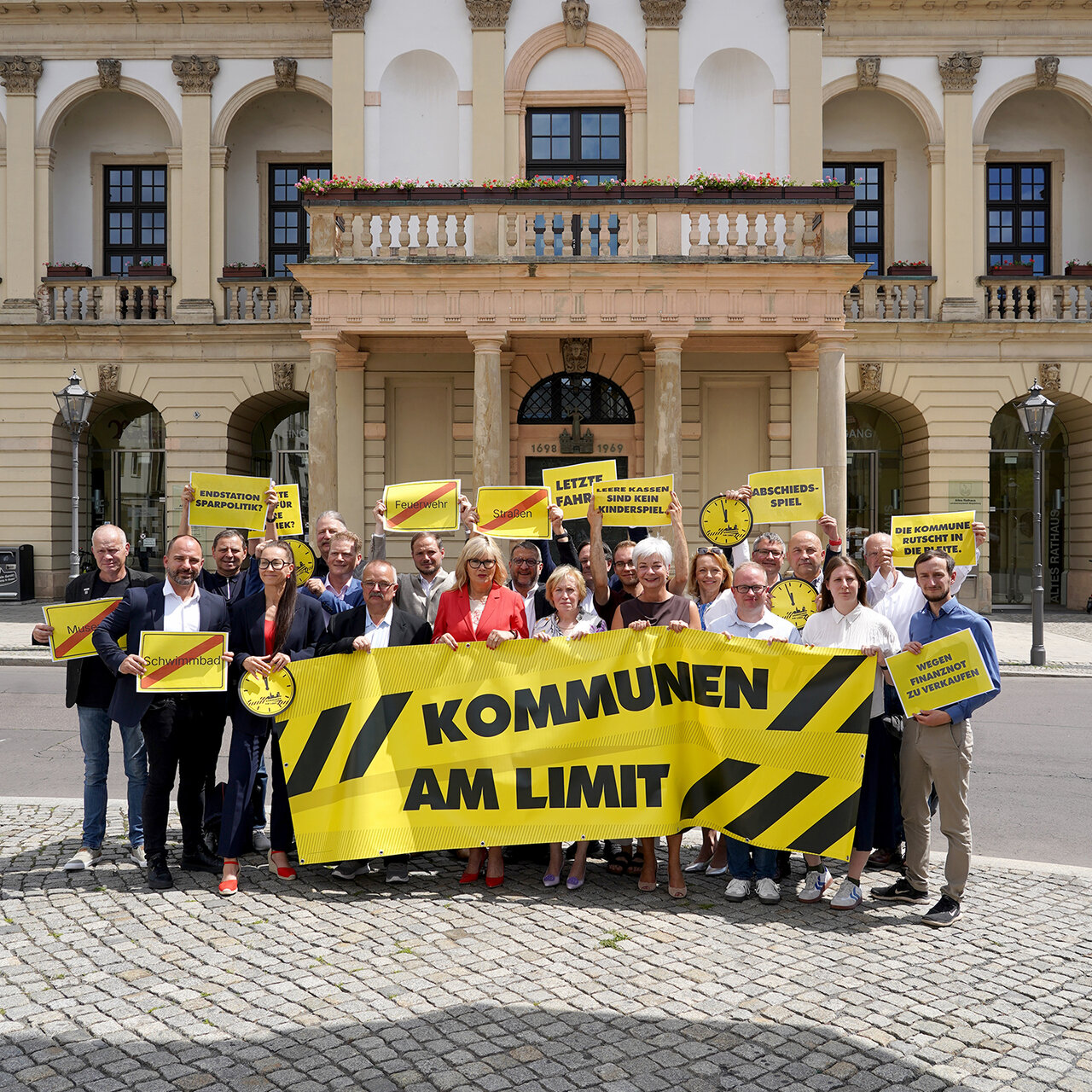 Magdeburg Oberbürgermeisterin Simone Borris, alle Beigeordneten und der Vorstand des Magdeburger Stadtrats werben für den Aktionstag.