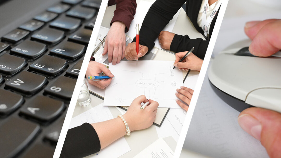 Sinnbilder PC-Tastatur, Teamwork, Computer-Maus