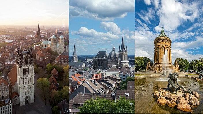 Die Städte Münster, Aachen und Mannheim erhalten EU-Förderung, um klimaneutral zu werden.