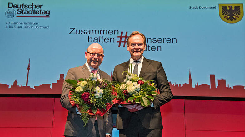 Neuer Präsident und neuer Vizepräsident des Deutschen Städtetages