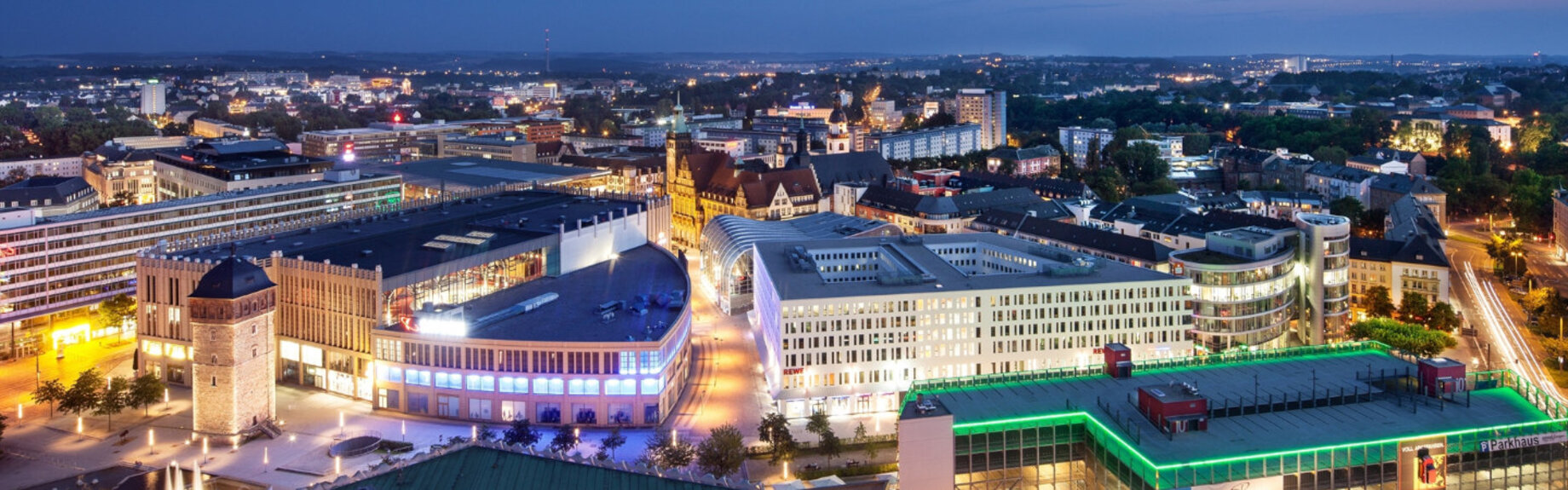 Panoramaaufnahme von Chemnitz
