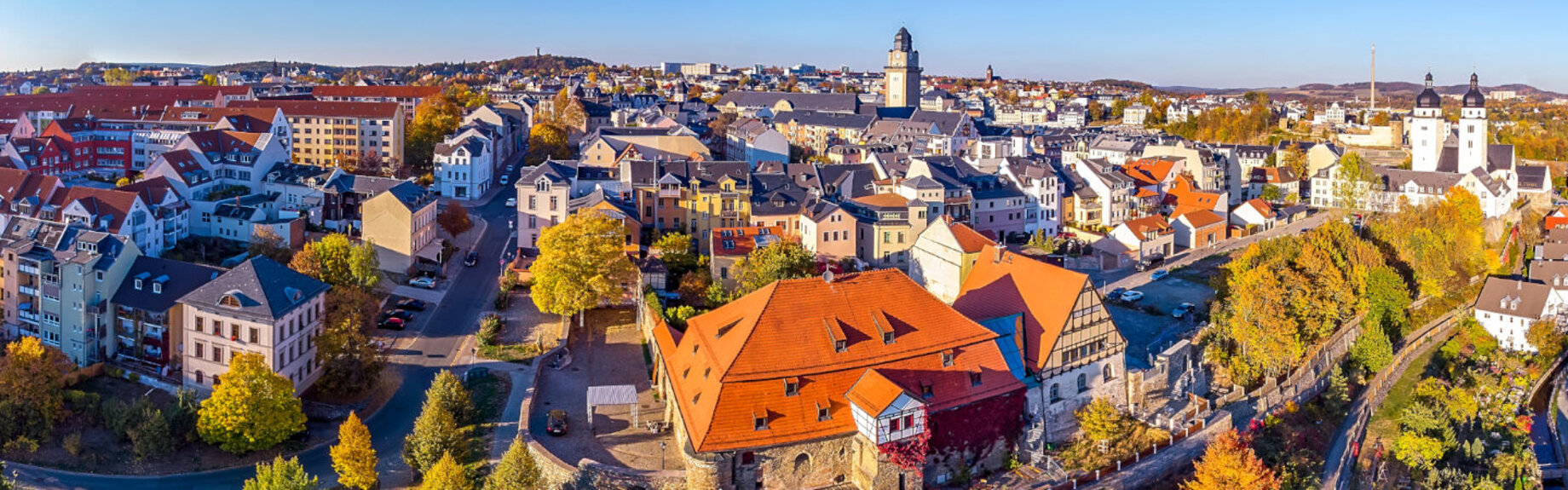 Panoramaaufnahme von Plauen