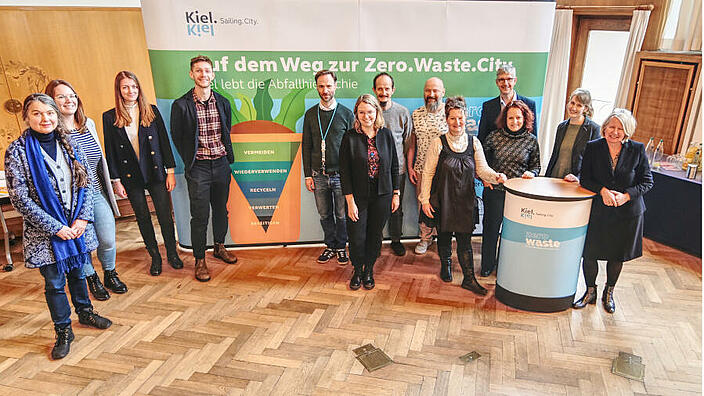 Das Team der Mission Zero Academy des Netzwerks Zero Waste Europe hat die Landeshauptstadt Kiel zertifiziert.