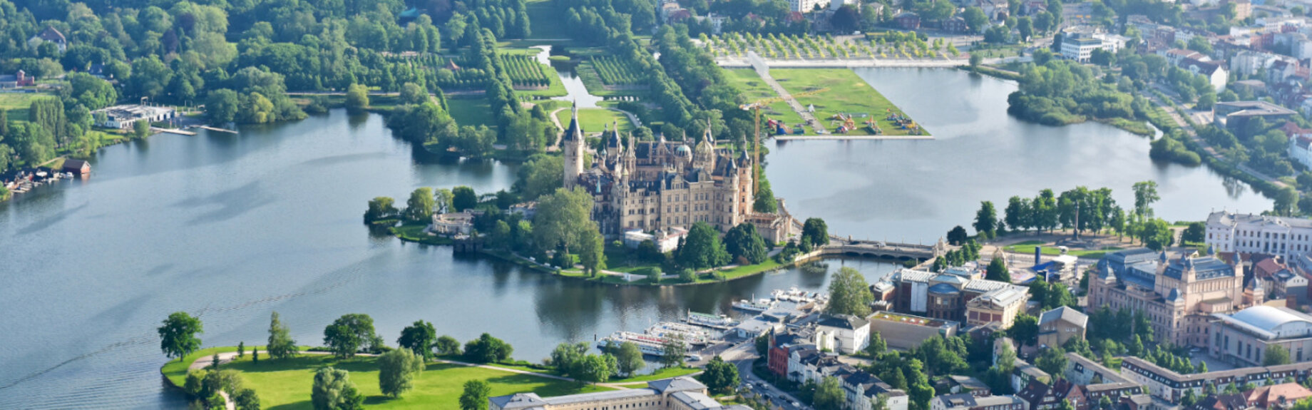 Luftaufnahme von Schwerin