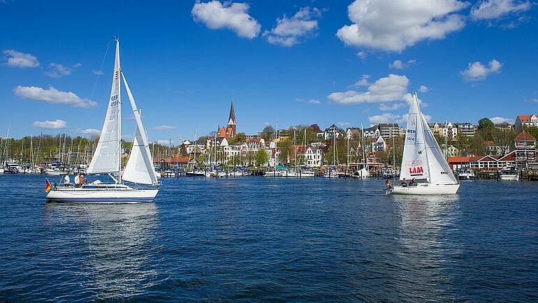 Flensburg - Segelboote auf der Flensburger Förde