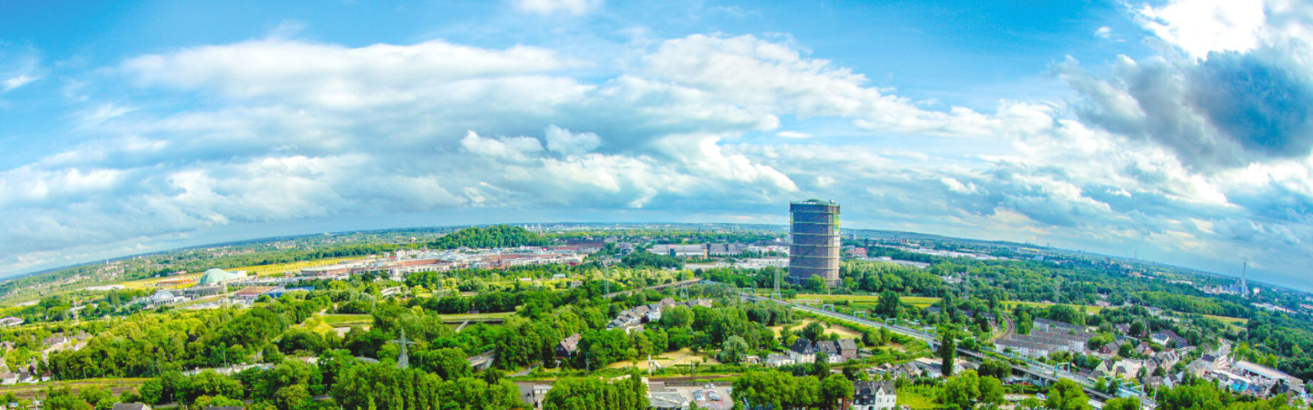 Panoramaaufnahme von Oberhausen