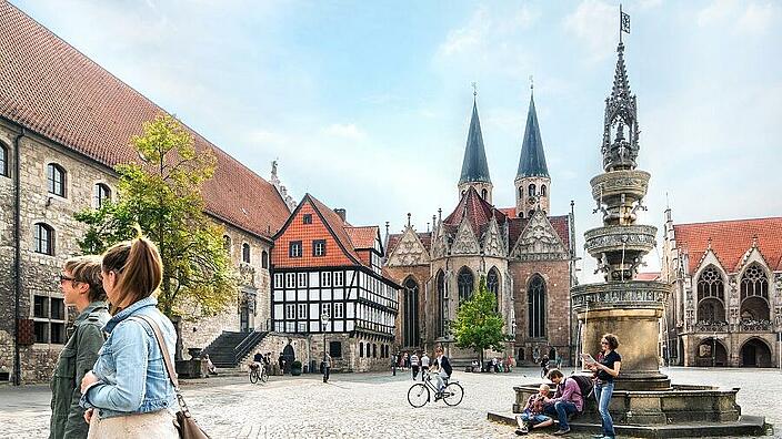 Der Altmarkt von Braunschweig.