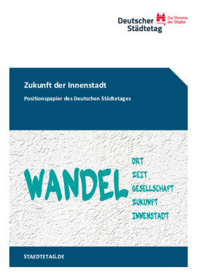 Cover des Positionspapier "Zukunft der Innenstadt"