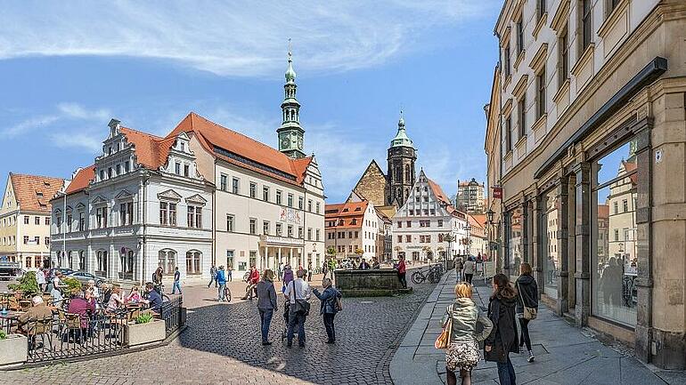 Der Markplatz von Pirna 