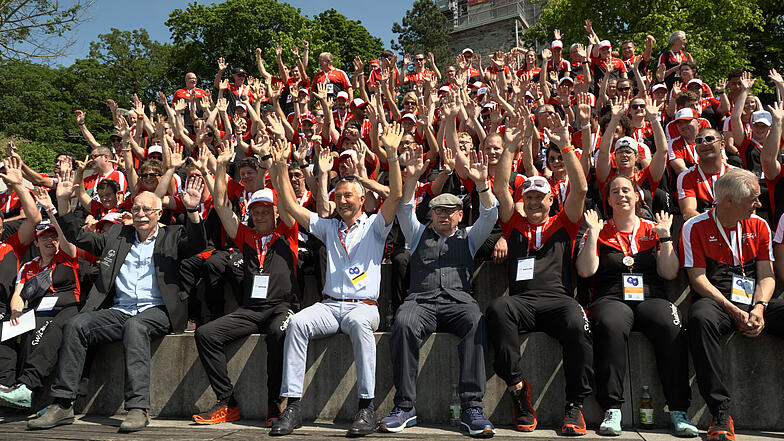 Die Host Town Karlsruhe hat Gäste aus der Schweiz zu Besuch.