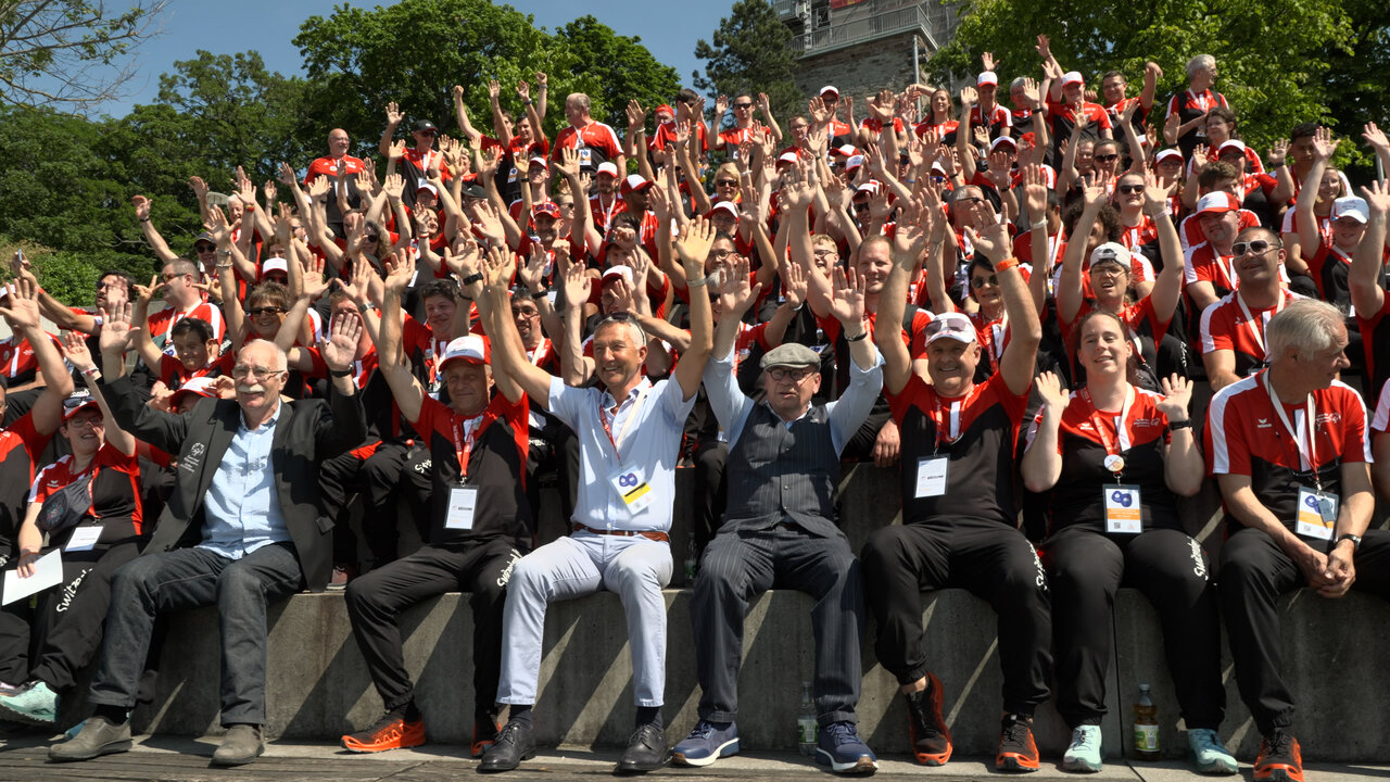 Die Host Town Karlsruhe hat Gäste aus der Schweiz zu Besuch.
