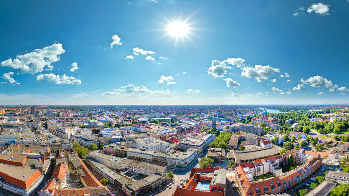 Panoramaaufnahme von Hannover