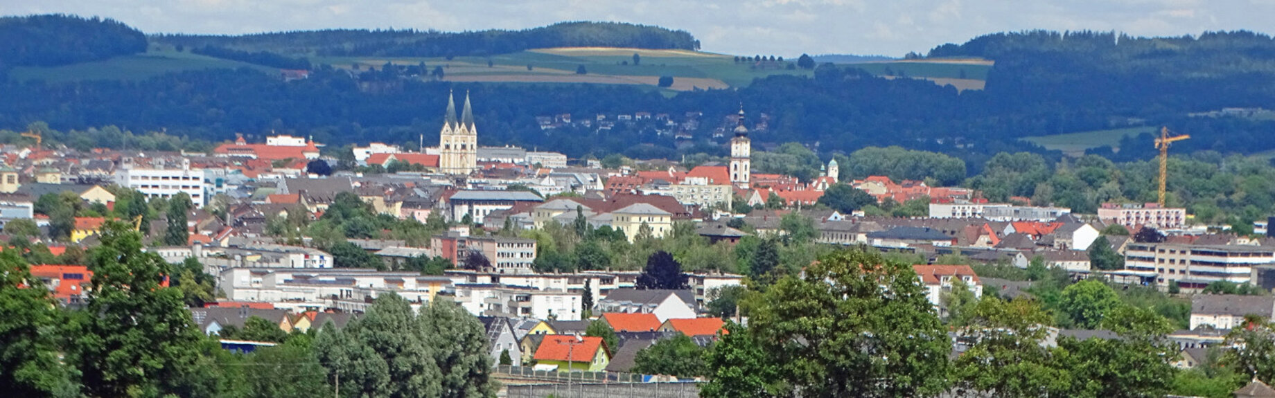Panoramaaufnahme von Weiden in der Oberpfalz