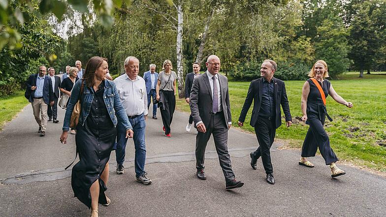 Präsident Markus Lewe (Mitte) beim Auftakt der Präsidiumssitzung