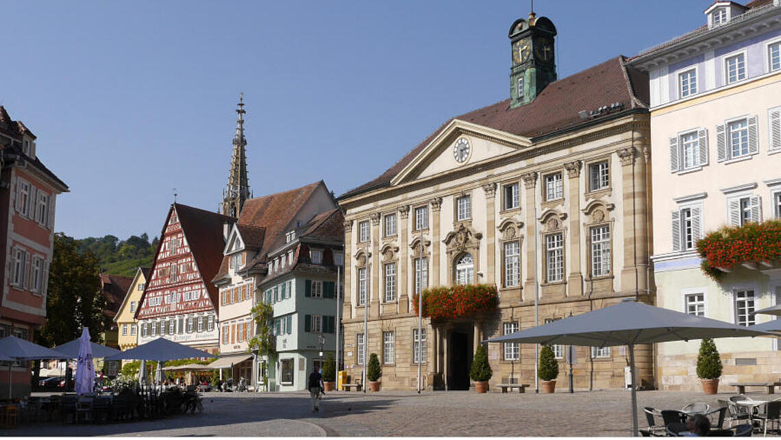 Esslingen - Rathaus und Rathausplatz