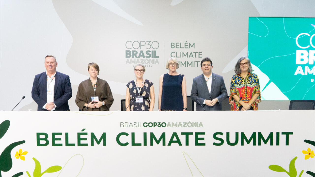 Pressekonferenz bei der COP 30 Weltklimakonferenz