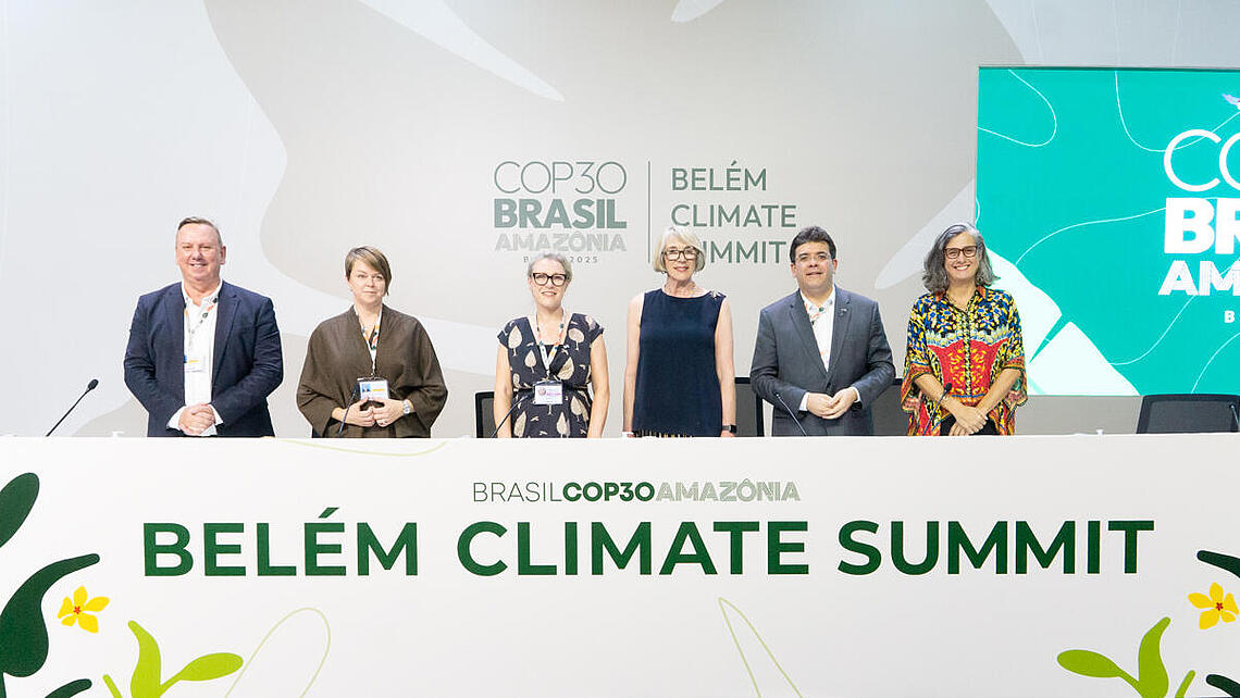 Pressekonferenz bei der COP 30 Weltklimakonferenz