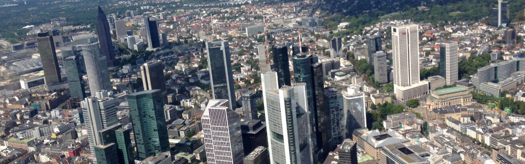 Luftaufnahme von Frankfurt am Main