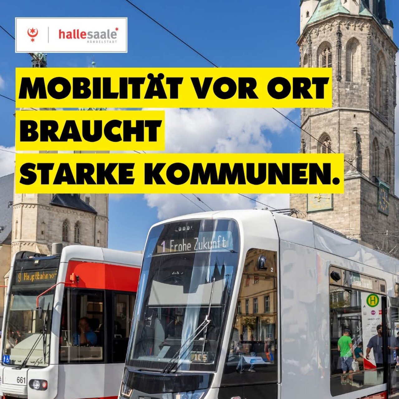 Auch Halle/Saale beteiligt sich am Aktionstag.