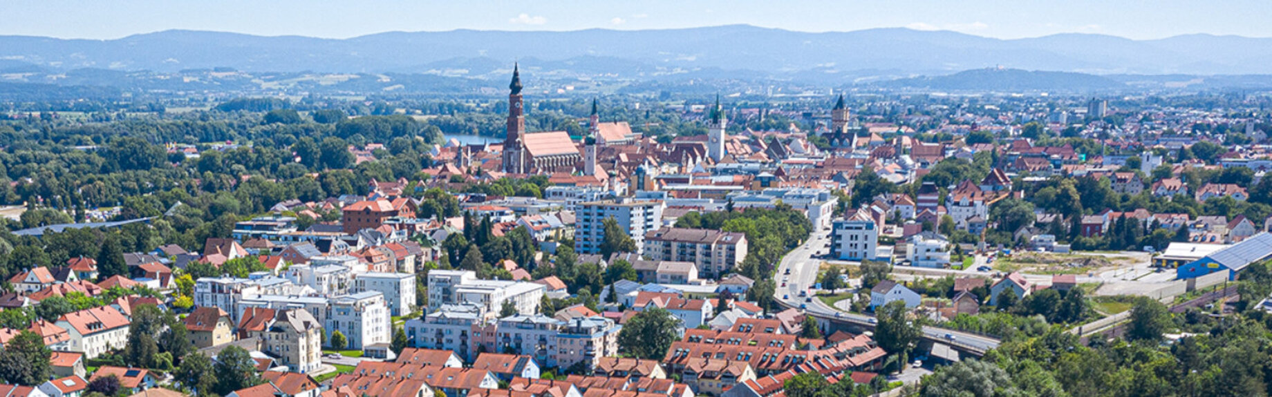 Panoramaaufnahme von Straubing