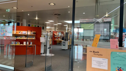 Blick in die Stadtbibliothek Flensburg