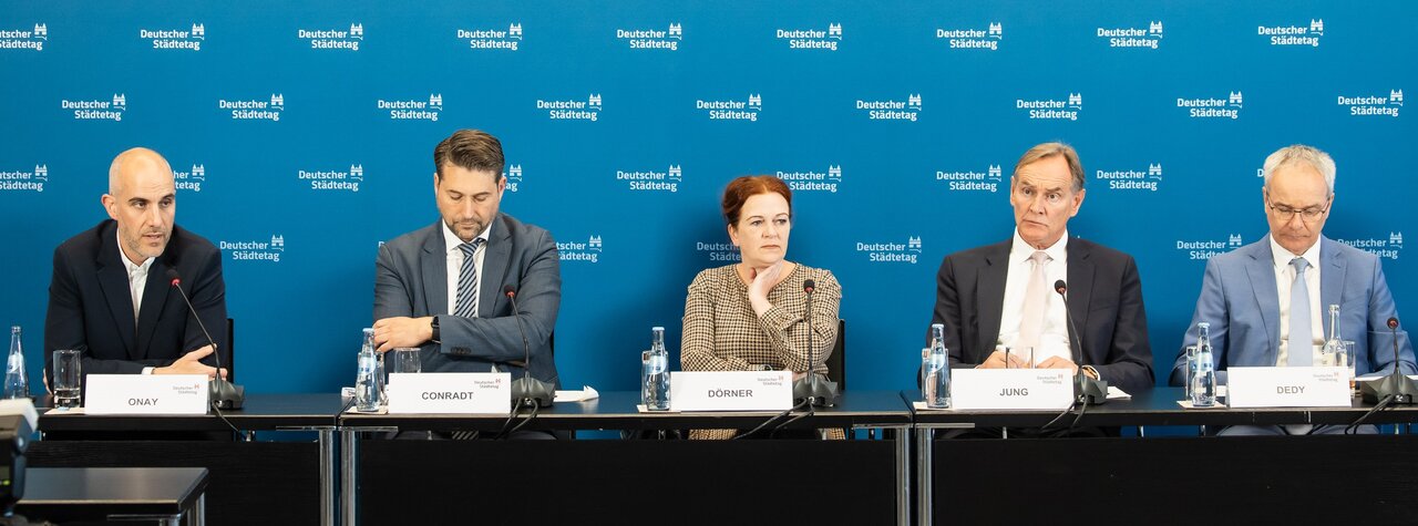 Abschluss-Pressekonferenz bei der Hauptversammlung des Deutschen Städtetages am 15.05.2025 in Hannover