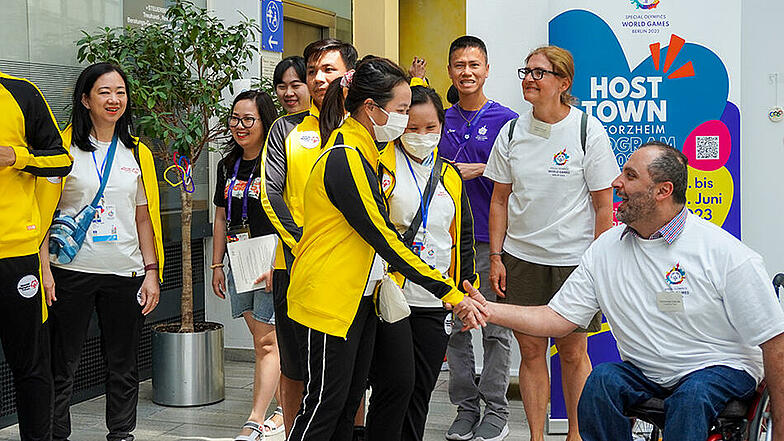 In Pforzheim hat die Delegation aus Vietnam zuerst das Organisationsteam der Host Town kennengelernt.