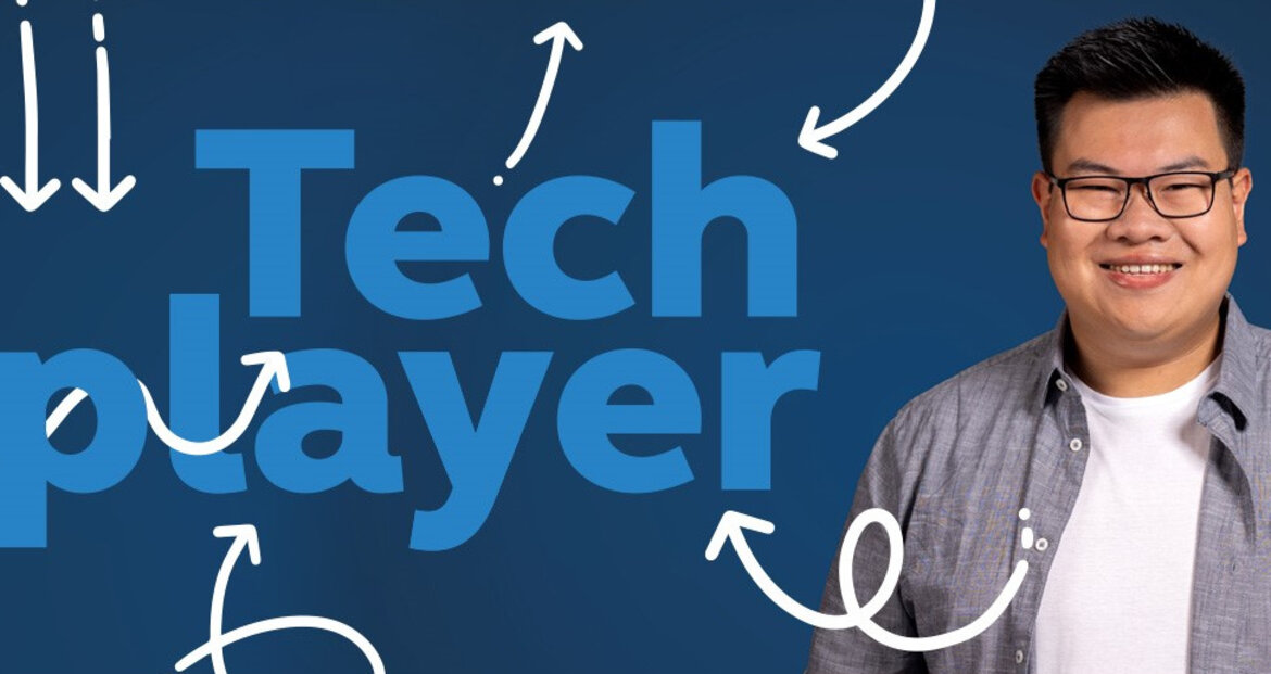 Kampagnenmotiv "Techplayer" der Kieler Personalgewinnungskampagne "frischköppe"