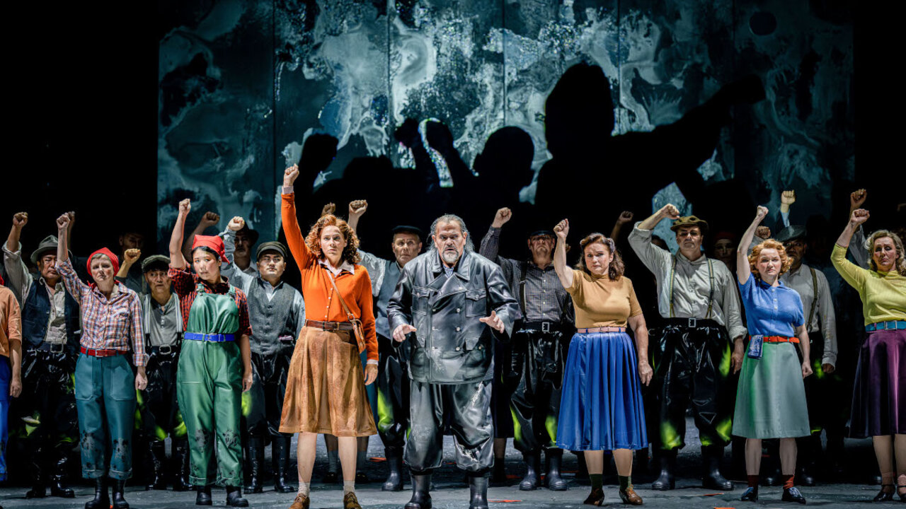 Szene aus der Oper Rummelplatz