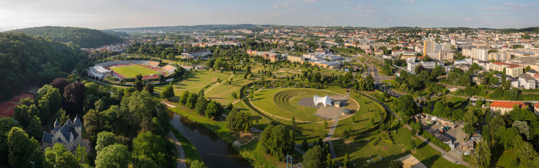 Panoramaaufnahme von Gera