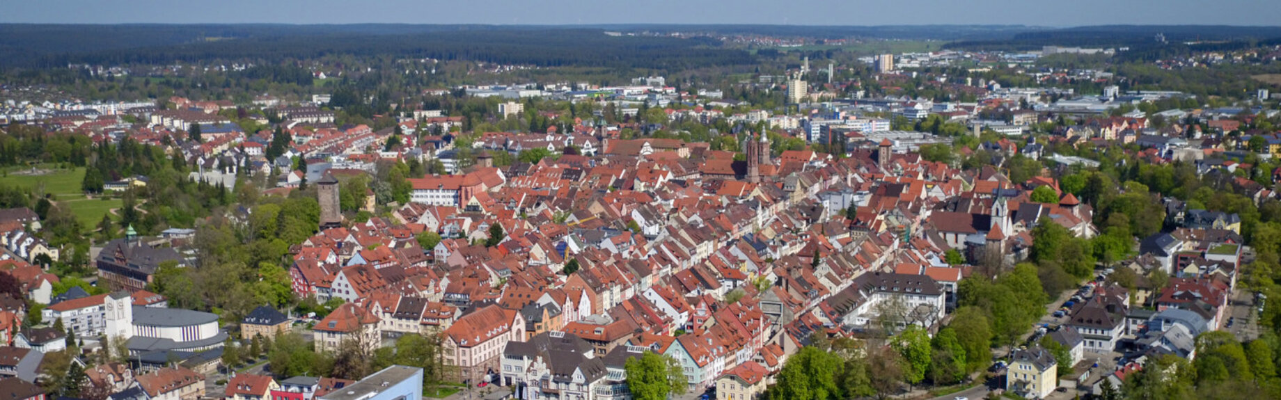 Luftaufnahme von Villingen-Schwenningen