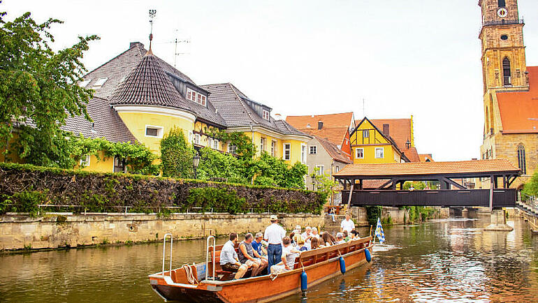 Amberg - Fahrt mit der Plätte auf der Vils