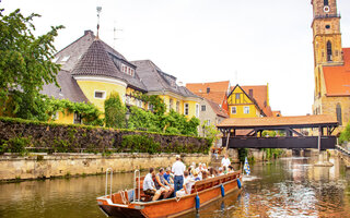 Amberg - Fahrt mit der Plätte auf der Vils