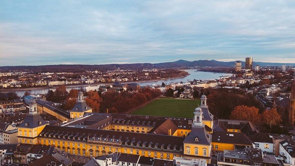 Luftaufnahme der Universität in Bonn.