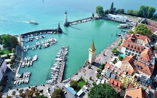 Blick auf die Insel Stadt Lindau (Bodensee)