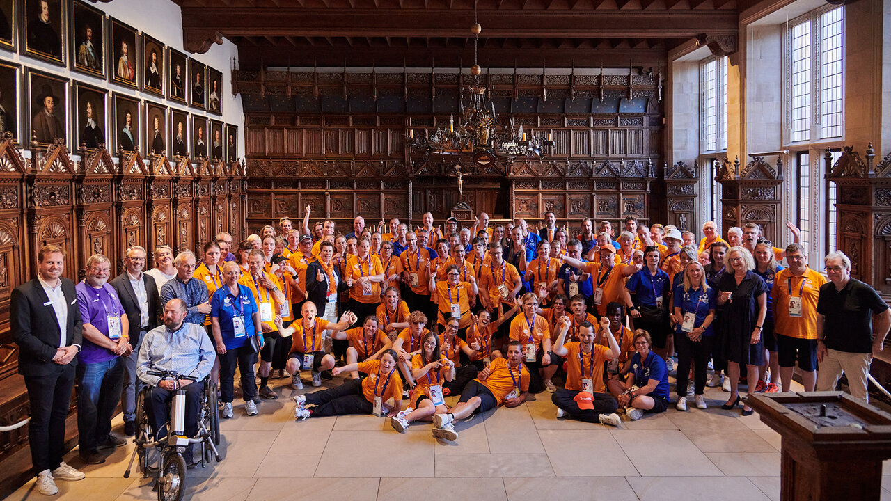 In der Host Town Münster hat die Stadt ihre Gäste aus den Niederlanden im Friedenssaal empfangen.