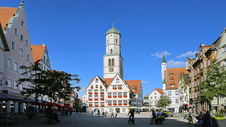 Marktplatz der Stadt Biberach an der Riß