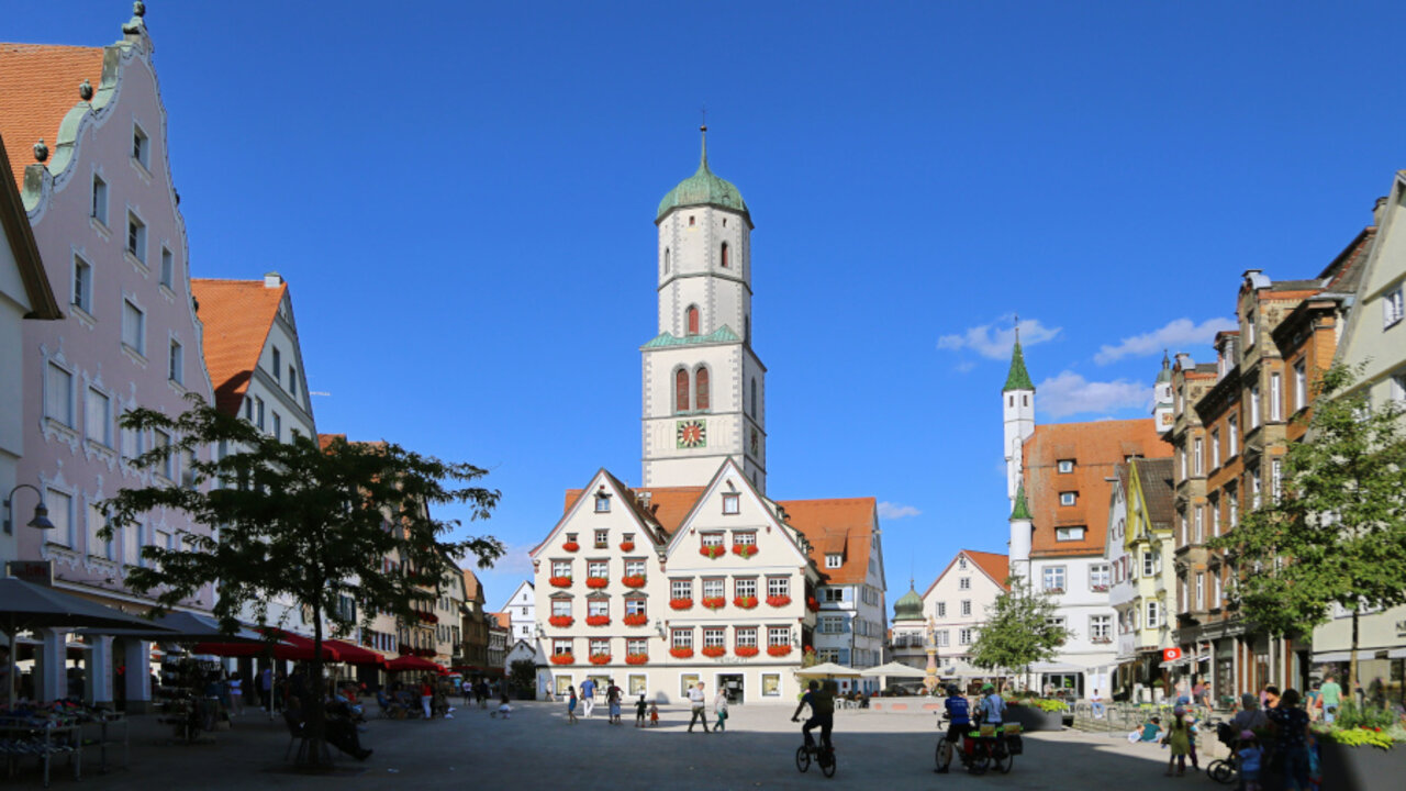 Marktplatz der Stadt Biberach an der Riß