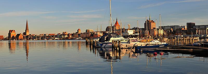 Panoramaaufnahme von Rostock