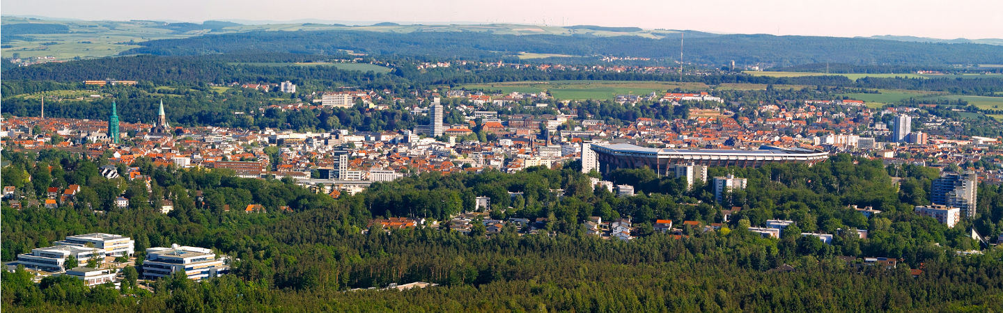 Das Panorama von Kaiserslautern