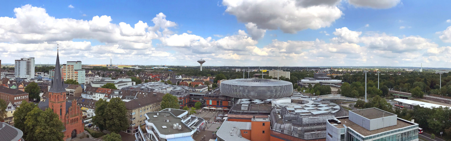 Panoramaaufnahme von Leverkusen