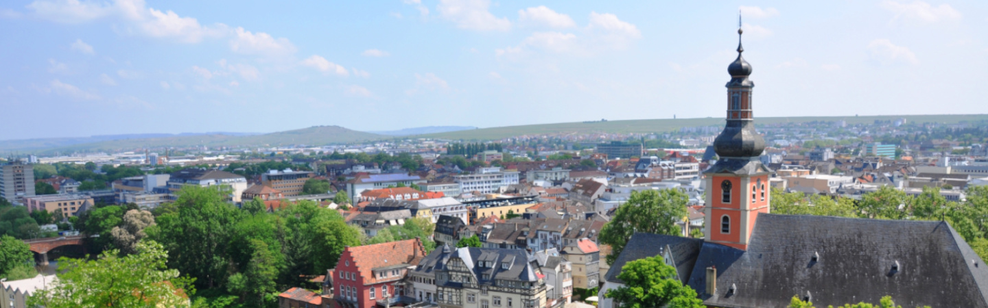 Bad Kreuznach - Stadtansicht von der Kautzenburg