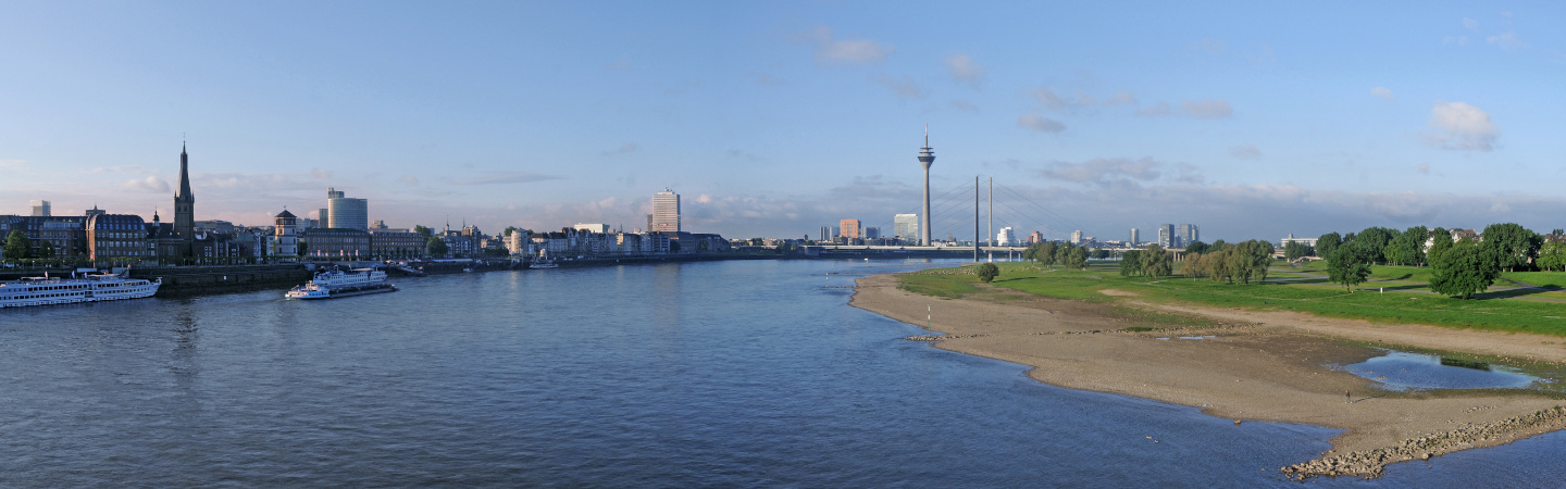 Panoramaaufnahme von Düsseldorf