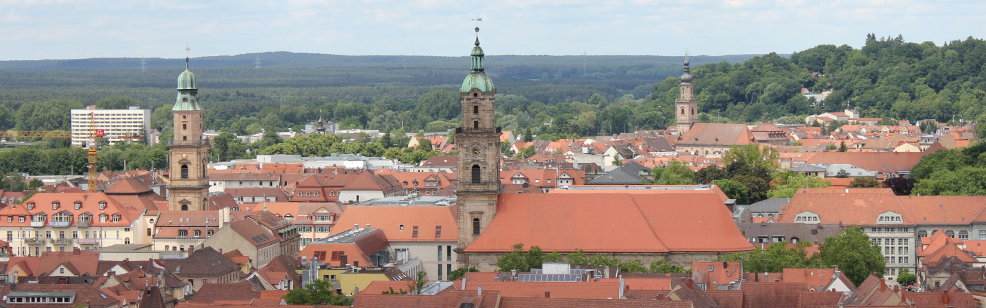 Blick auf Erlangen