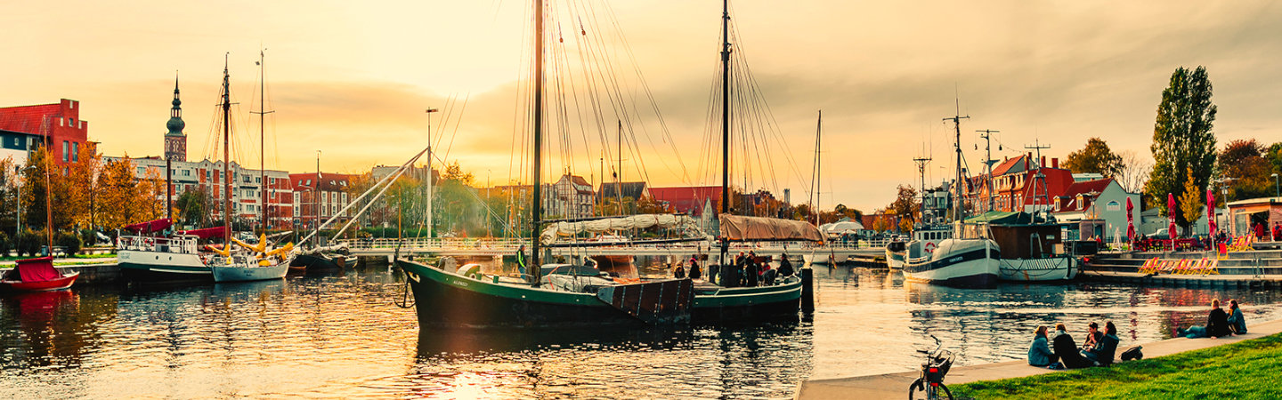 Der Museumshafen von Greifswald